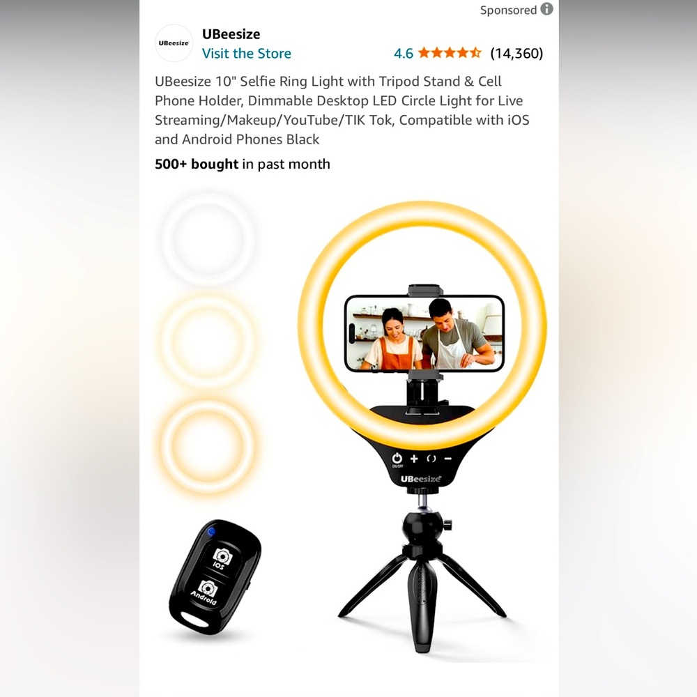 Ring light new in box